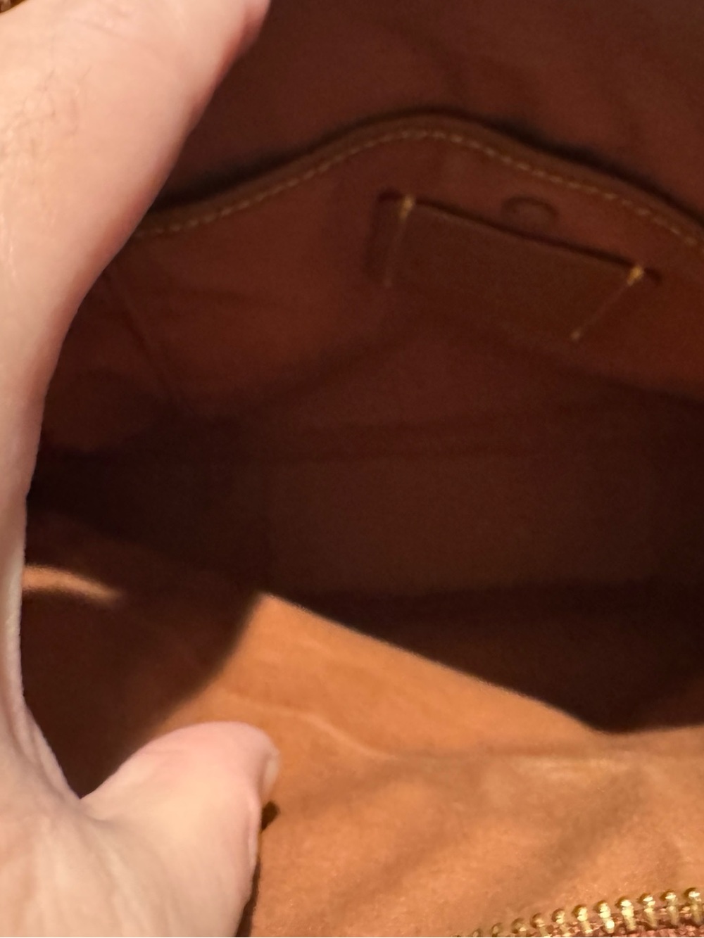 Coach Signature Canvas Crossbody in Tan and Saddle Brown - Picture 5 of 7